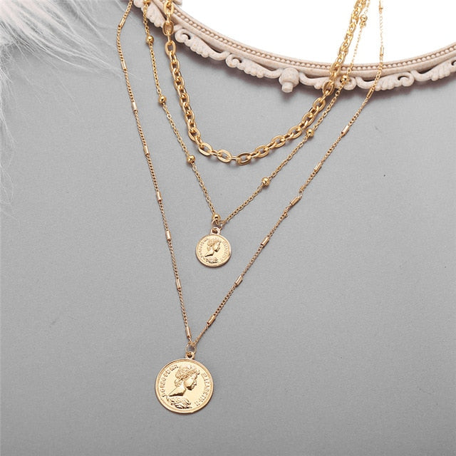 Multi-layer Chain Choker Necklace (20+ Designs) 18k Gold / Sterling Silver