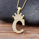 Diamond Name Initials pendant (18k gold chain)