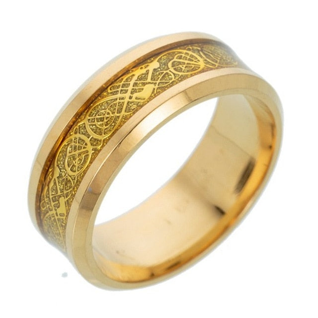 Vintage Gold Dragon Ring