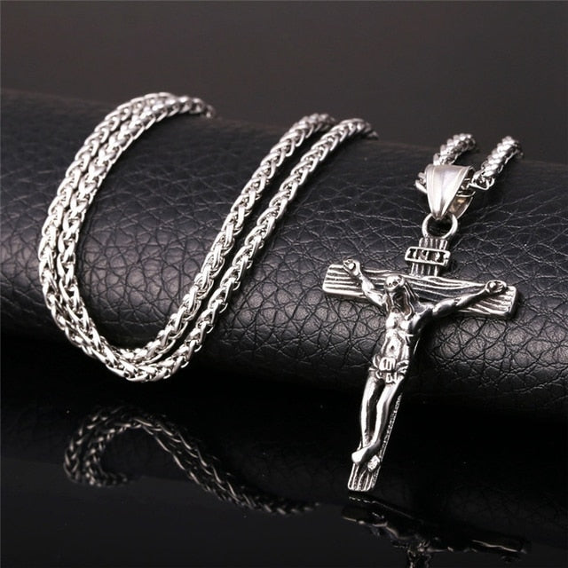 Sterling Silver Crucifier Pendant Chain