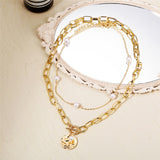 Multi-layer Chain Choker Necklace (20+ Designs) 18k Gold / Sterling Silver