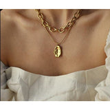 Multi-layer Chain Choker Necklace (20+ Designs) 18k Gold / Sterling Silver