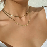 Multi-layer Chain Choker Necklace (20+ Designs) 18k Gold / Sterling Silver