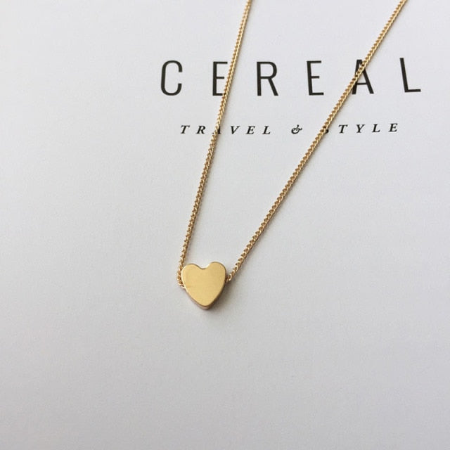 Gold / Silver Heart Pendant necklace
