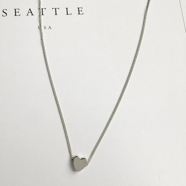 Gold / Silver Heart Pendant necklace