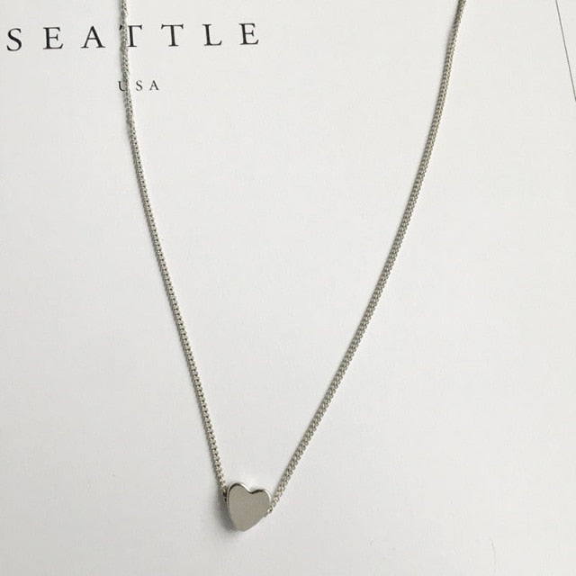 Gold / Silver Heart Pendant necklace