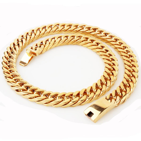 18k Gold Curb Cuban Link Chain