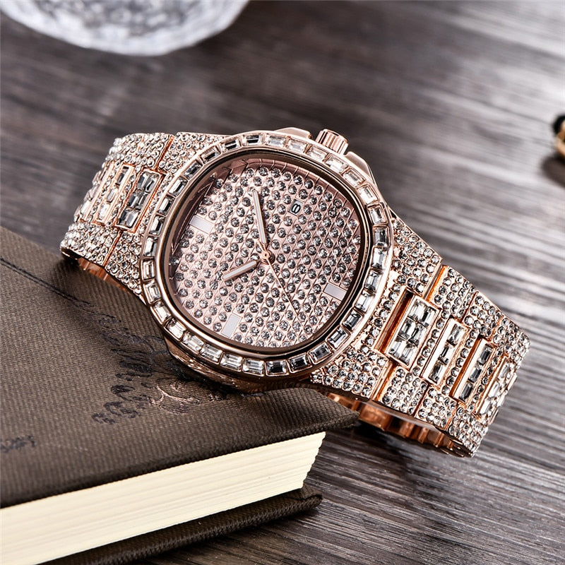 Diamond Baguette Watch