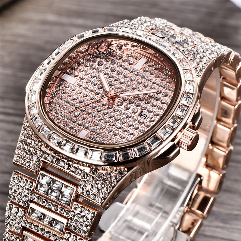 Diamond Baguette Watch