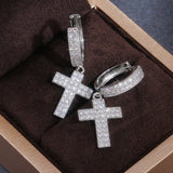 Huitan Cross Diamond Earrings