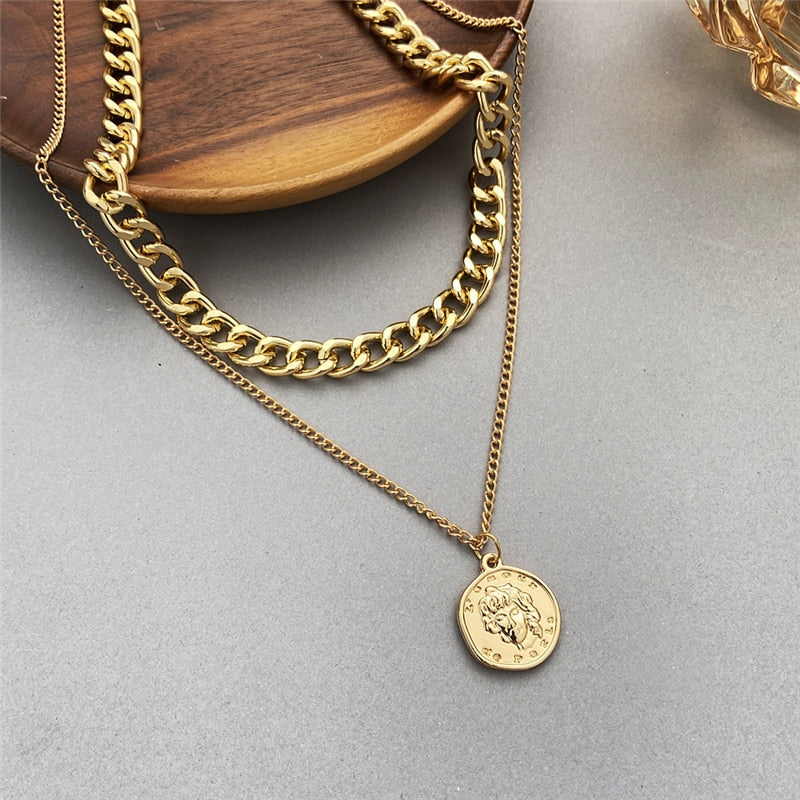 Multi-layer Chain Choker Necklace (20+ Designs) 18k Gold / Sterling Silver