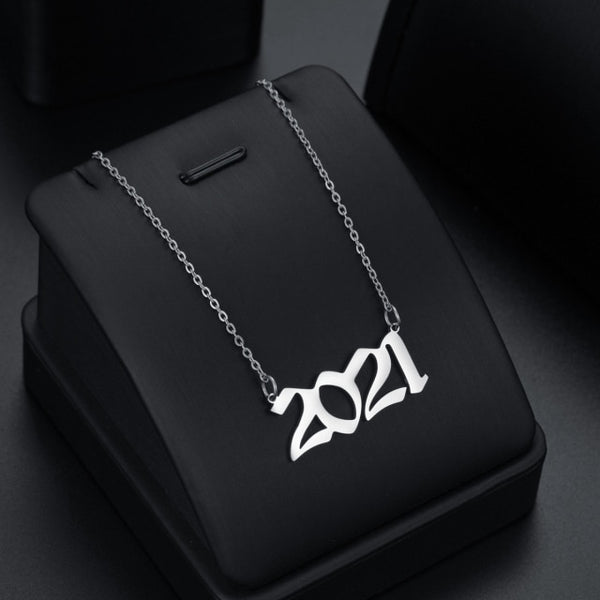 Birth Year Pendant Necklace (1980-2021)