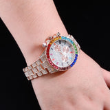 Rainbow Baguette Watch