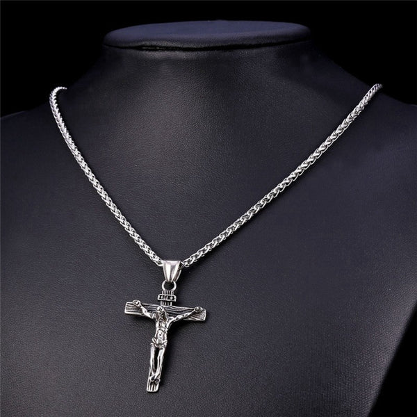 Sterling Silver Crucifier Pendant Chain