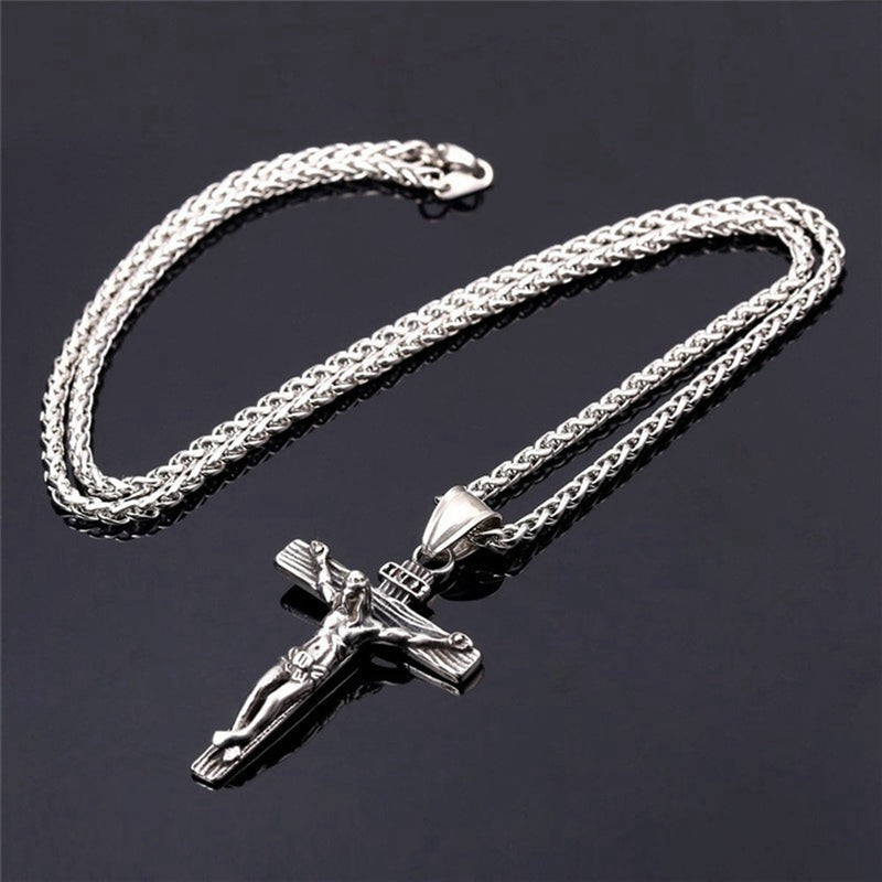 Sterling Silver Crucifier Pendant Chain