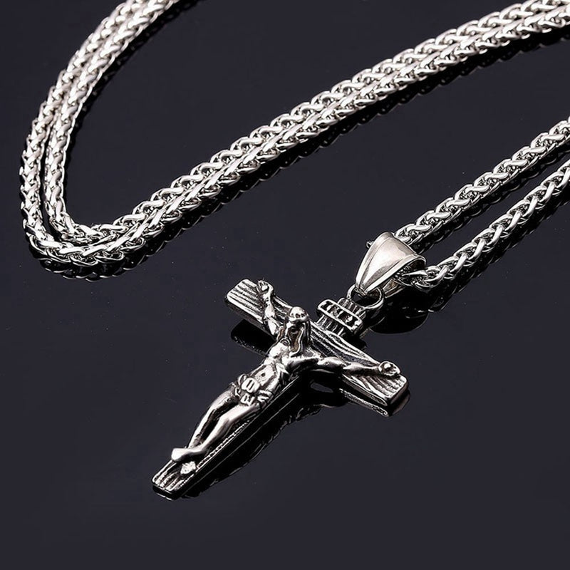 Sterling Silver Crucifier Pendant Chain