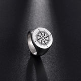 Retro Compass Ring