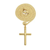 18k Gold Cross Pendant Chain