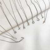 Sterling Silver initials Letter pendant