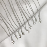 Sterling Silver initials Letter pendant